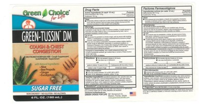 Green Tussin Sugar Free Dm Label (Green Tussin Dm Sugar Free Label)